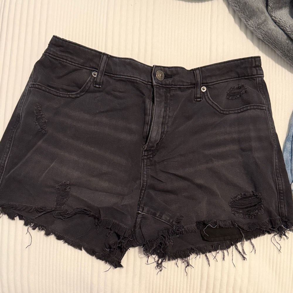 Aerie Jean Shorts Elastic Waist Medium